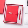 Caderno A5 com Logo Personalizável, Capa Dupla para Escritório, Bolso Interno, Bloco de Notas, Copo Térmico, Conjunto de Guarda-chuva