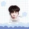 Estatueta de robô de corda em acrílico para andar de Zhang Yixing, mercadoria de celebridade, designs personalizados disponíveis