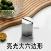 Placa de Número de Mesa Sólida Engrosada de Acero Inoxidable, Soporte para Menú, Tarjeta de Nombre de Plato, Soporte para Tarjeta de Mesa, Pinza para Menú