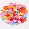 Botones de Colores Mixtos al por Mayor para Manualidades Infantiles Pintura con Pasta Creativa Accesorios Hechos a Mano Bolsa Flor de Ciruelo Oso Cara Sonriente Botones