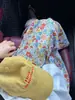 Calça de Pijama Floral Estilo Preguiçoso Feminina Verão Nova Casual Versátil Calça Longa Tamanho Grande Solta Roupa de Casa Calça para Sair
