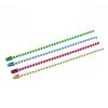 Accesorios de joyería hechos a mano, cadena de metal con cuentas onduladas para bebé, cadena con etiqueta de color, cadena con cuentas pequeñas, llavero, venta al por mayor, nuevo