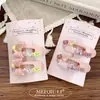 Ins Coreano Doce e Fofo Laço de Acetato Bico de Pato Rosa Presilha de Cabelo Acessório de Cabelo Moda Versátil Presilha Lateral