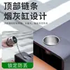 Lixeira externa, lixeira para resíduos de frutas, lixeira de triagem sanitária externa, lixeira de aço inoxidável para áreas cênicas, parques e comunidades residenciais, com centro elevado
