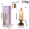 Luz de noche de árbol de Navidad, vela de Navidad, lámpara de cristal, lámpara de copo de nieve, regalo de Navidad para novia