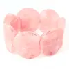 Pulsera redonda irregular de resina más vendida transfronteriza para mujer, diseño exagerado de alta gama europeo y americano, pulsera de cordón elástico al por mayor