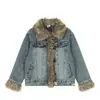 Calidad 2025 Invierno Calle Moda Ropa de Mujer Regular Mezclilla Forro Polar Algodón Ropa Suministro Mayorista 10