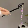 Nuevo Pasador de Madera Estilo Chino para Mujer, Pasador de Borla de Alto Nivel Estilo Antiguo, Pasador Versátil para Recogidos en la Parte Trasera de la Cabeza, Accesorio para el Cabello