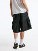 Modelo de Gran Venta, No Reembolsable, No Intercambiable, Shorts Cargo Funcionales con Cremallera para Exteriores, Pantalones Casuales Rectos Sueltos de Marca de Moda