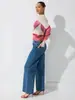 Bestseller transfronteiriço europeu e americano, blusa feminina de malha com gradiente rosa e roxo, gola redonda, manga longa, corte justo, sexy, transparente, para usar como base