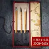 Cortina de Caneta de Bambu Protege Canetas Pincel para Transportar e Guardar Canetas ao Sair. Cortina de Bambu Prática com Cobertura de Tecido de 2 Lados e 4 Lados para Estudantes