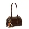 Textura de Alta Gama Retro Simple Bolso de Hombro Popular de Este Año 2025 Nuevo para Mujer Otoño e Invierno Elegante Bolso de Axila Tipo Bowling