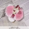 Orquídea Phalaenopsis Flor Cabeza Ramillete Flor de Regalo Pasador de Flor Cabeza de Flor Flor Artificial DIY