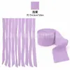 Tiras de guirnalda de cadena de papel rollos de papel coloridos decoración de boda decoración de pared de fondo para fiesta de cumpleaños papel arrugado serpentinas coloridas