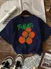 Camiseta de Mujer con Estampado de Fruta de Tomate Fresco, Camiseta de Algodón Versátil, Camiseta Casual de Cuello Redondo, Ropa de Calle de Verano Y2K, Manga Corta