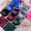 Corbata de hombre de 6 cm, corbatín, tres piezas, pañuelo de bolsillo, graduación, boda, cena, coreano, casual, negocios, color sólido, solapa, traje