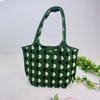 Nuevo bolso de mano de punto para mujer, de poliéster grueso, estéreo, para salir, bolso tejido a juego, disponible al por mayor.