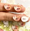 Botões de Desenho de Ouriço Fofo Botões Infantis Feitos à Mão DIY Roupas Infantis Botões de Resina Botões Manuais BJD para Camisas Infantis