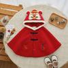 Xale Infantil Inverno Veludo Capa de Bebê Estilo Chinês Xale Despertar do Leão Capa de Bebê Inverno Roupas de Bebê