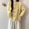 Nuevo Suéter de Punto Floral Fresco Tridimensional Estilo Coreano para Mujer, Diseño Otoño e Invierno, Suéter Chaqueta Rejuvenecedor para Ir al Trabajo