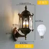 Luminária de Parede Externa Solar Lâmpada de Pátio Rústica Lâmpada de Parede Externa Villa Lâmpada de Parede Super Brilhante Lâmpada de Escada de Casa Varanda Sala de Sol