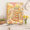 Pintura al Óleo Digital DIY Pintura al Óleo Hecha a Mano Colorear Regalo de Cumpleaños Exquisita Pintura Acrílica Decorativa Pintada a Mano Puesto Mayorista