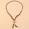 Collar de Cuentas de Cerámica con Estilo Étnico de Moda Collar Bohemio Collar Color Grava Diseño Nicho Femenino