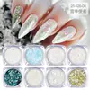 Kit de Lantejoulas Glitter para Unhas Transfronteiriço Joias para Unhas Glitter Colorido Gradiente Laser Pó Glitter Atacado