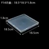Caja de embalaje de plástico transfronteriza de 1.5 cm, caja cuadrada de plástico PP para piezas de joyería, caja plana de Amazon, caja de almacenamiento rectangular transparente