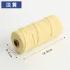 Cuerda de Algodón de Color de 3 mm para Manualidades Trenzado Hecho a Mano Hilo de Algodón Grueso Fino Suave Cuerda para Tapicería 10m/50m/100m No