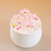 Zibo vidriado de colores adornos pequeños hechos a mano hoja de loto brotes de loto hongo rocío de lluvia maceta manualidades decorativas de escritorio