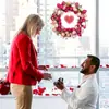 Amazon Transfronterizo Producto Nuevo Multicolor Flor Artificial Tulipán Corona Colgante de Puerta Romántica Corona de Tulipán Rosa