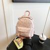Mochila de Seersucker con Lazo para Mujer 2025 Nueva Moda Pequeña Bolso de Mano para Escuela Verano Más Fácil de Combinar Mochila Floral