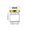 Botella Dispensadora de Miel Mini Botella de Miel y Mermelada Hexagonal Botella de Salsa Picante Vidrio de Vidrio Resistente a Altas Temperaturas de Pequeña Capacidad