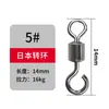 Anillo de Ocho, Giratorio Japonés, Conector Giratorio de un Solo Gancho, Equipo de Pesca, Accesorios de Pesca