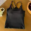 Camisola para mujer con diseño de espalda cruzada, copas de sujetador integradas, diseño todo en uno para usar por dentro o por fuera, corte ajustado, top de doble tirante para el verano