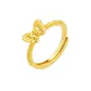 Libro Rojo Pequeño Mismo Estilo Estilo Antiguo Anillo Abierto de Mariposa Nuevo Estilo Chino Estilo Nacional Anillo de Boda Moda para Mujer Combinación Perfecta Ajustable