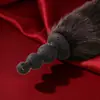 Tapón Anal de Silicona con Cola Sm Negro Herramienta de Desarrollo Anal para Parejas Dispositivo de Masturbación para Adultos Tapón Anal de Silicona Ropa de Cama