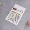 Adesivo de rosto colorido AB, adesivo de joias, maquiagem facial, adesivo de rosto, decoração, olho, rosto, adesivo de gema, maquiagem para olhos, broca brilhante, lágrimas, broca