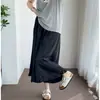 Pantalones falda de pierna ancha para mujer, talla grande, estilo coreano, adelgazantes y versátiles 150 kg Pantalones cortos talla grande, nuevo modelo 2026
