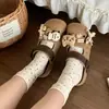 Sandalias ligeras de EVA de doble uso con soporte para el arco para mujeres estudiantes de verano con lindos diseños de peces y gatos para DIY