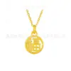 Pingente de Ouro Puro 999 Shuibei Gold Colar de Ouro Puro 24K Promoção da Indústria da Beleza Presente Fábrica Personalização