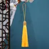 Tapa de Tornillo de Rosca Larga Colgante de Borla de Seda de Hielo Caja de Regalo Colgante de Ventilador Accesorios Joyería Hecha a Mano DIY Venta Directa