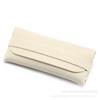 Lote de fábrica Estuche para gafas de un solo clavo en stock Bolsa para gafas de cuero negro Bolsa para gafas portátil Caja de almacenamiento para gafas de sol Imprimible