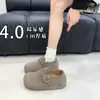 Zapatos de mujer tipo Birkenstock de suela gruesa y cobertura total, nuevo modelo otoño 2026, zapatos retro para mujer con plataforma interior, mocasines, zapatos casuales para mujer