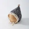 Chapéu de Proteção para Ouvidos de Bebê para Primavera e Outono, Chapéu de Elfo Princesa com Renda Floral Vintage, Estiloso e Quente para Bebês Pequenos