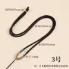 Pingente Fivela da Paz Luhe Tianyu com Cordão Pendurador, Joias de Ouro e Jade Unissex, Anel Tecido de Jade Cordão para Colar Venda por Atacado