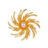 Broche Floral Exagerado de Perlas Vintage Europeo y Americano Lujo Ligero Pin para Traje de Alta Gama Nicho Temperamento Aretes