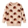 Suéter Infantil Tricotado Algodão Terry Manga Longa Suéter Desenho Animado Novo Roupa de Outono para Meninos Estilo Europeu e Americano Marca Roupa Infantil