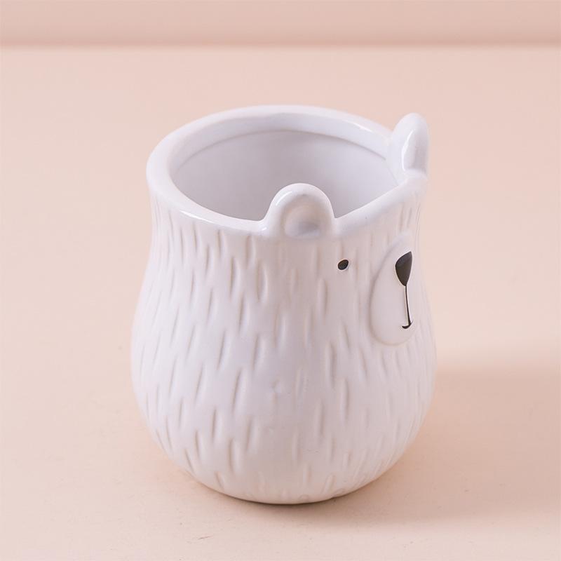AN054 Ceramic animal cute pot5